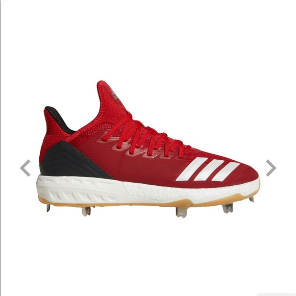 adidas Men's Icon 4 Gum Metal Baseball Cleats - Picture 3 of 9